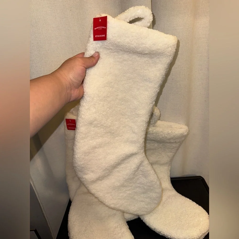 White Sherpa stockings